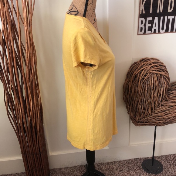 Merona Yellow Short Sleeve Scoop Neck Tee - Picture 3 of 7